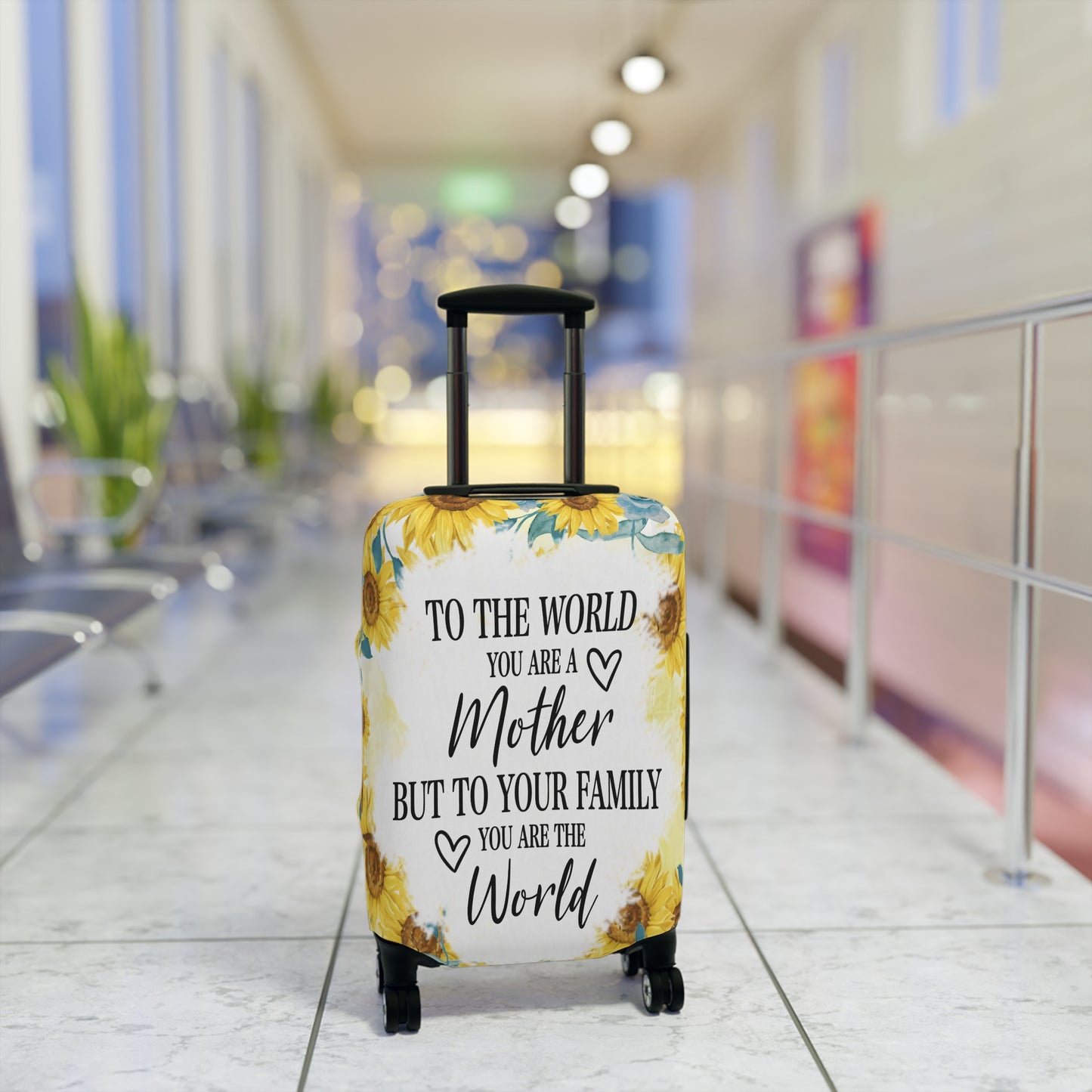 Luggage Cover, To the world you are a Mother but to your family you are the World, awd-534