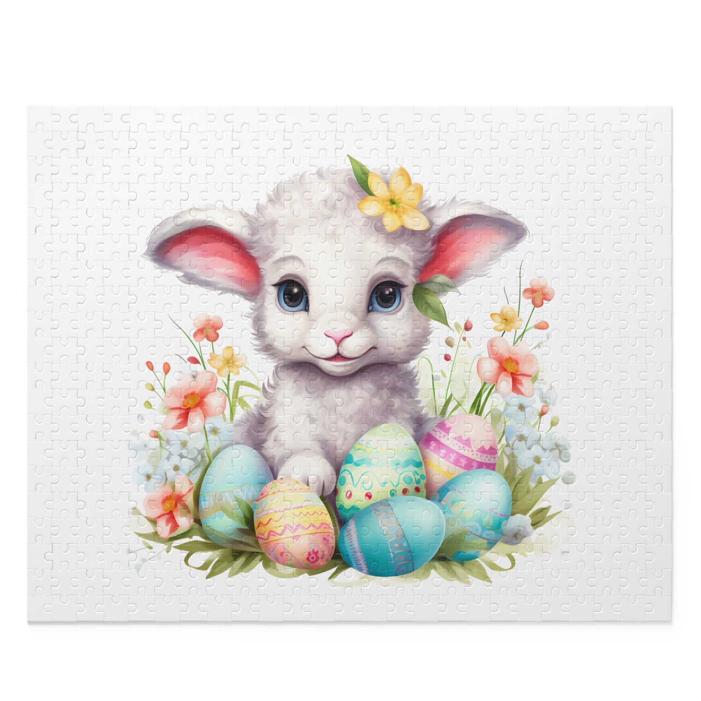 Personalised/Non-Personalised Puzzle, Easter, Lamb (120, 252, 500-Piece)