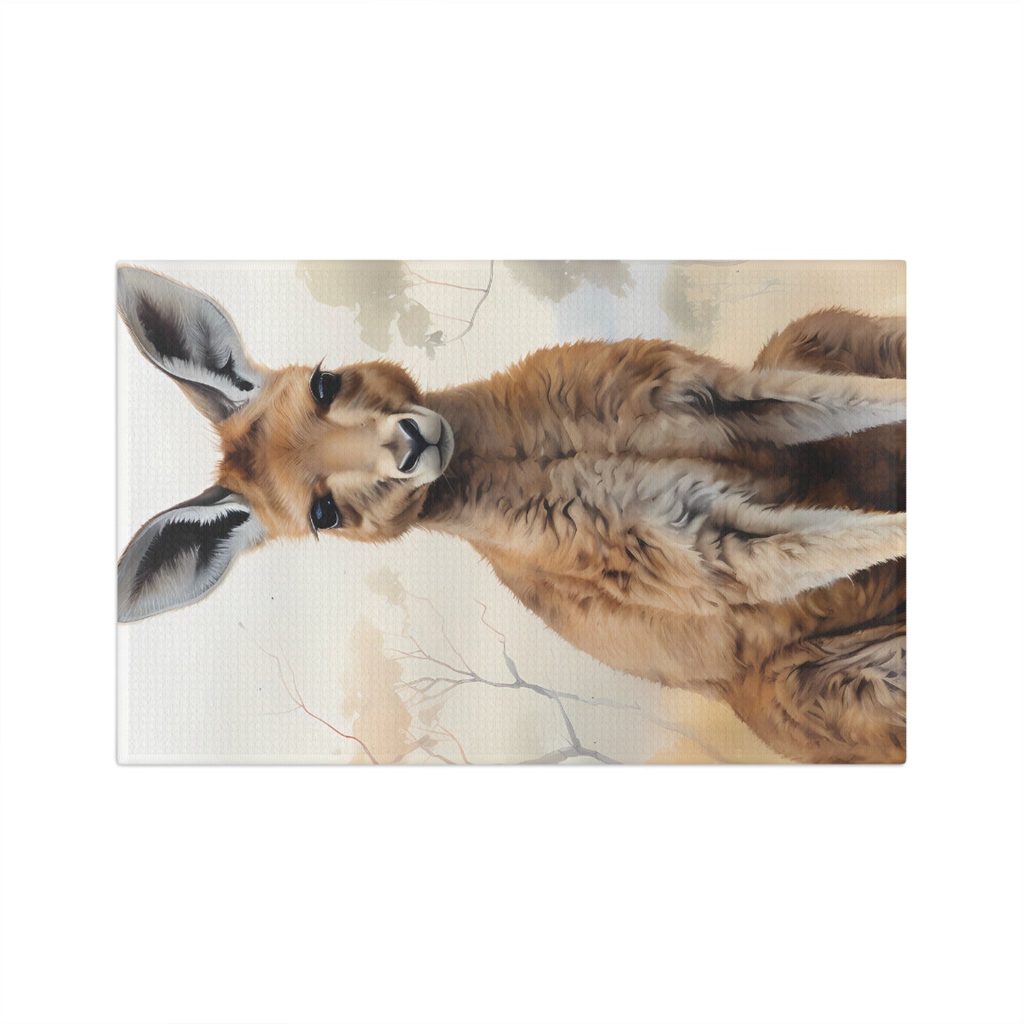 Microfiber Tea Towel, Australian Animals, Kangaroo