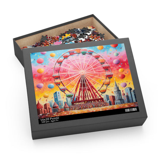 Personalised/Non-Personalised Puzzle, Carnival (120, 252, 500-Piece)