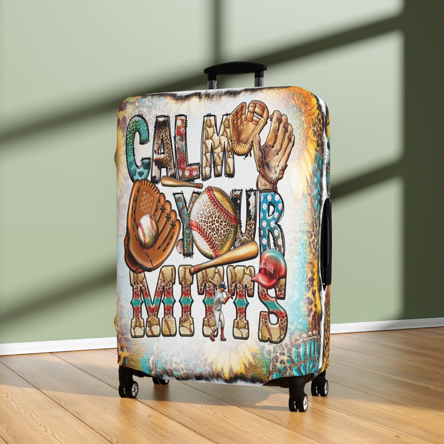 Luggage Cover, Country and Western, Calm your Mitts, awd-1018