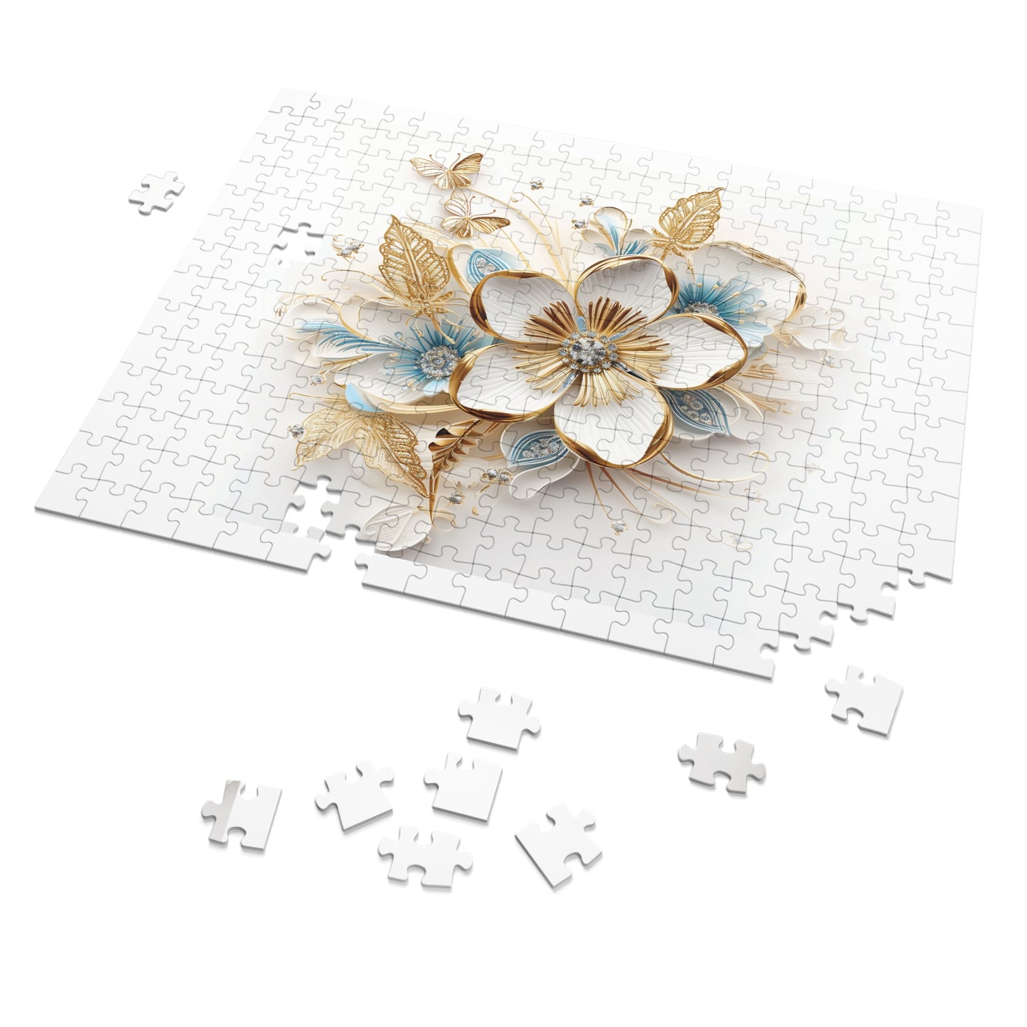 Jigsaw Puzzle, Floral, Personalised/Non-Personalised (30, 110, 252, 500,1000-Piece)