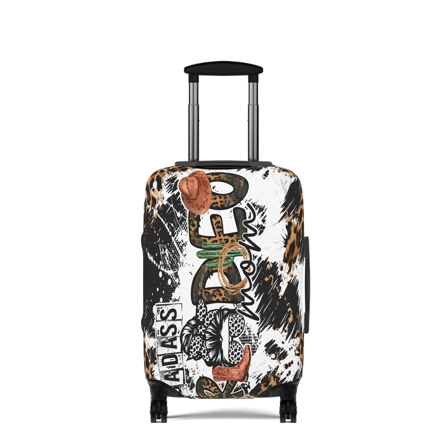 Luggage Cover, Badass Rodeo Mom, awd-3110