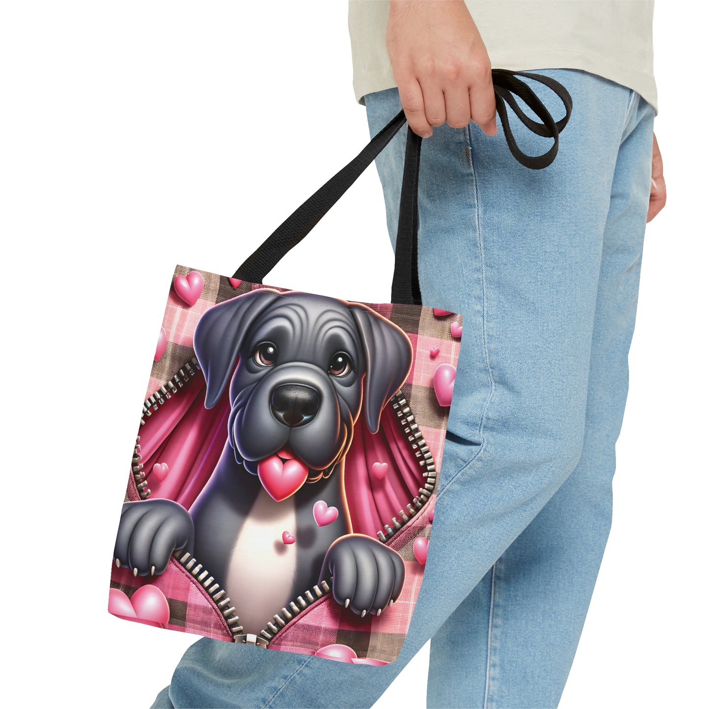 Tote Bag, Cute Dog, Personalised/Non-Personalised Tote bag