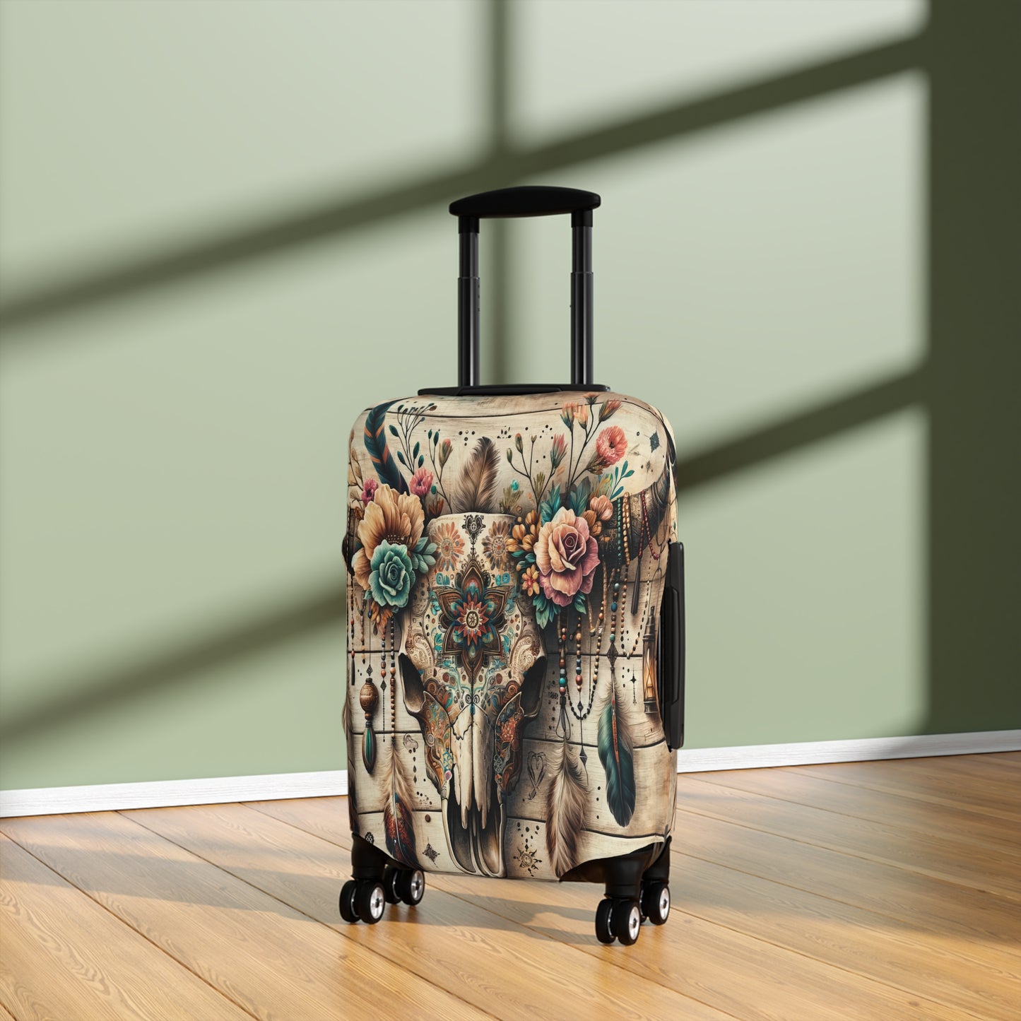 Luggage Cover, Country and Western, Boho Country Skull, awd-1810