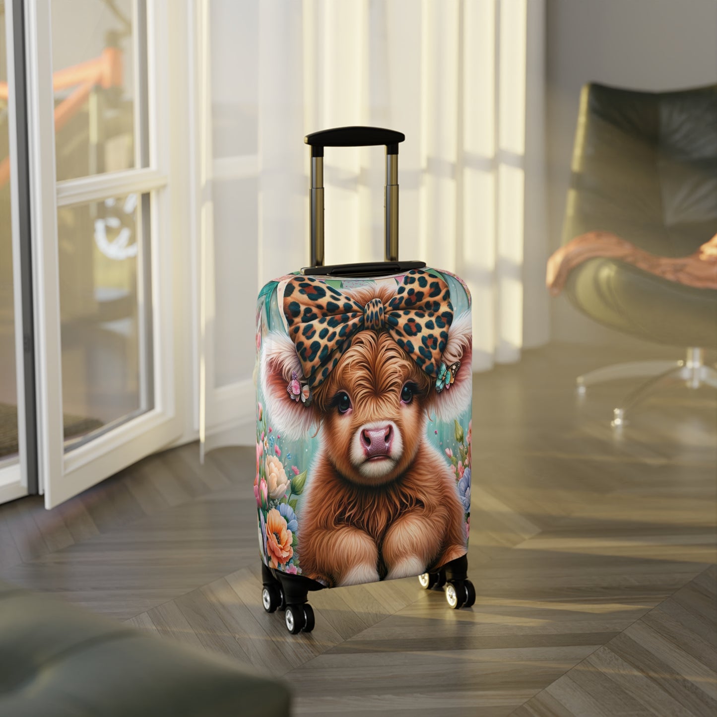 Luggage Cover, Highland Cow, awd-5006