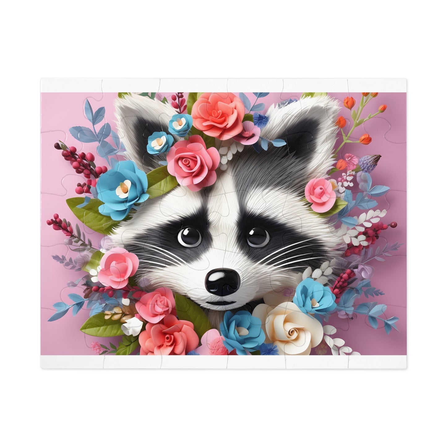 Jigsaw Puzzle, Racoon, Personalised/Non-Personalised (30, 110, 252, 500,1000-Piece)