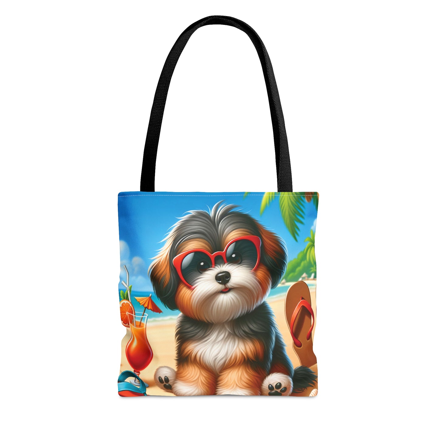 Tote Bag, Dog on Beach, Havanese, Tote bag, awd-1215