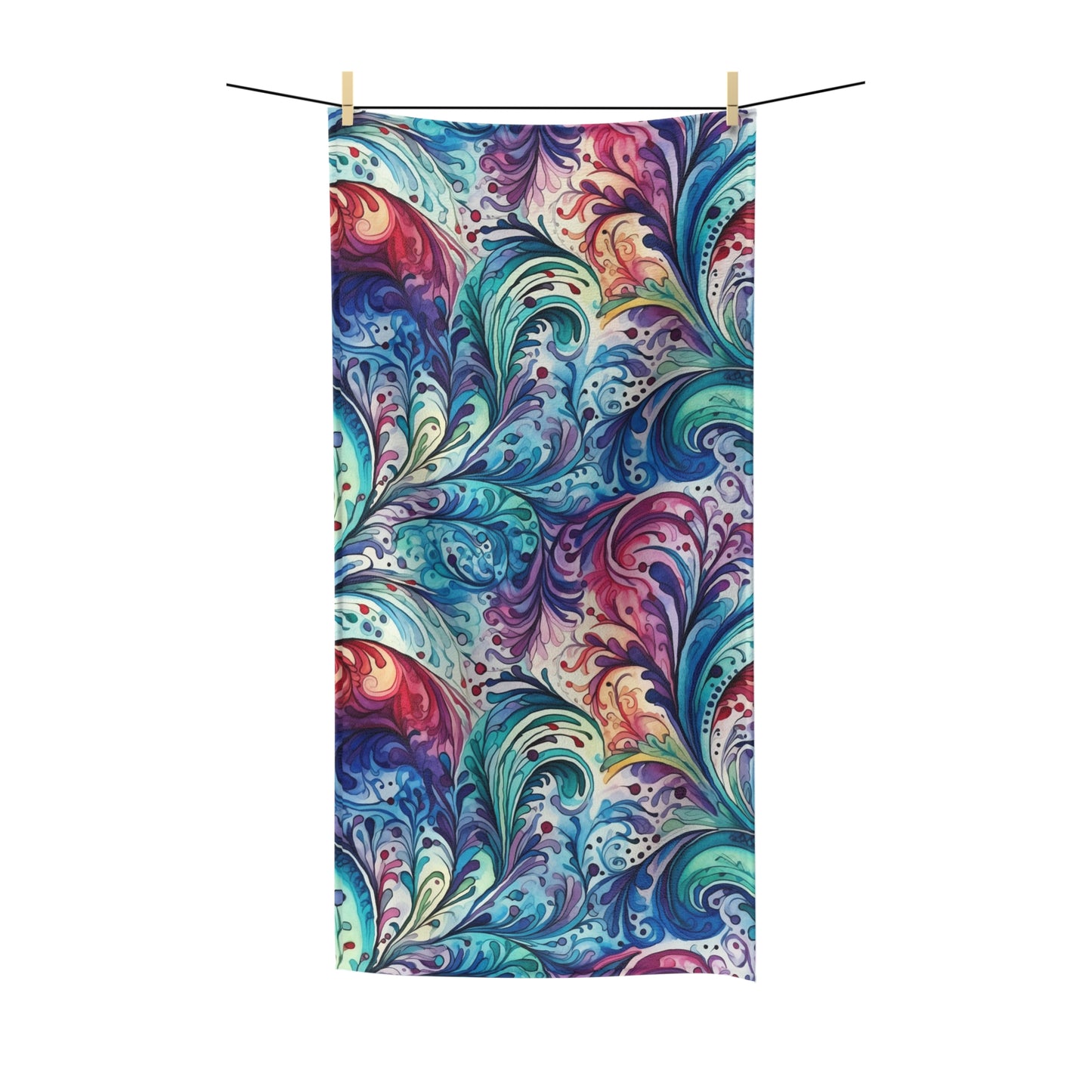 Beach Towel, Paisley Design, Polycotton Towel