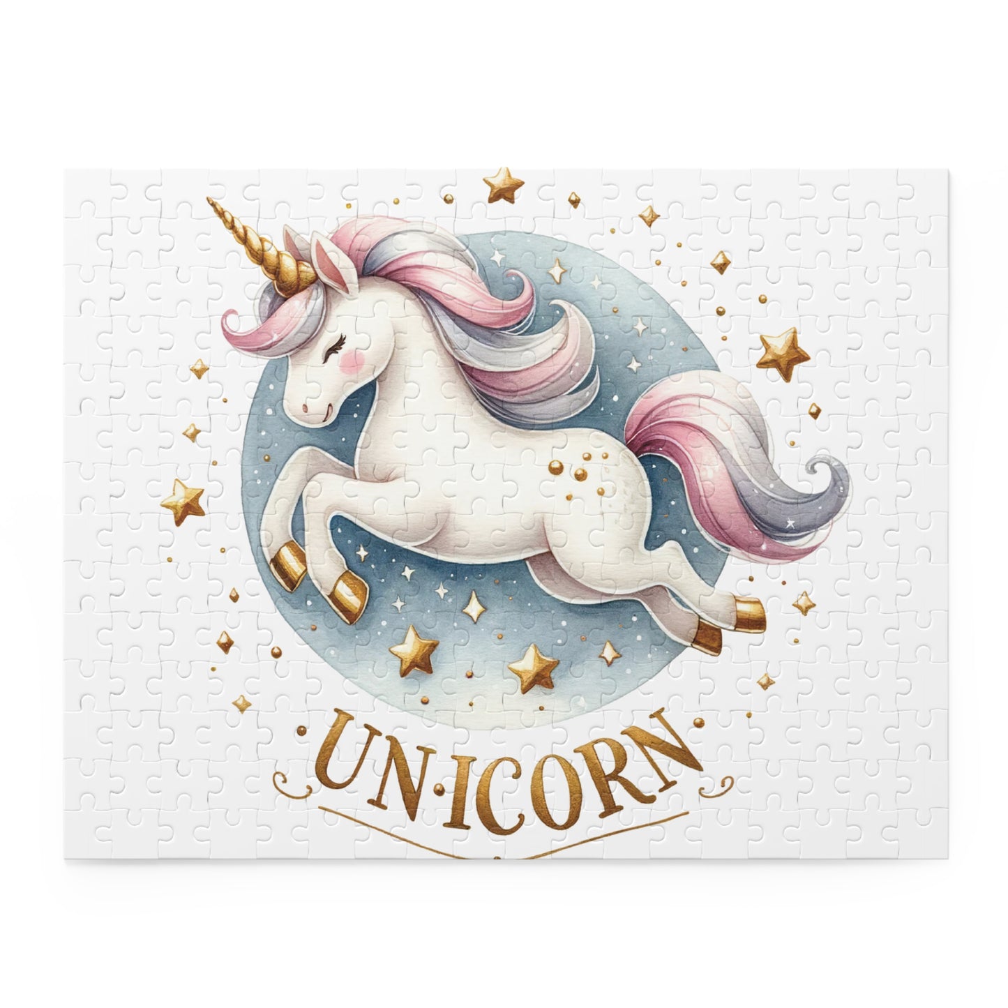 Personalised/Non-Personalised Puzzle, Unicorn (120, 252, 500-Piece)