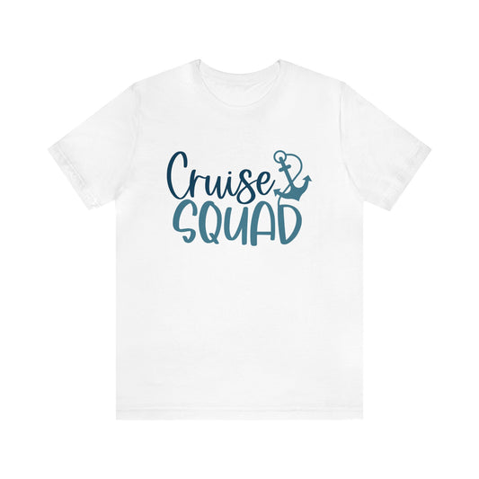 Unisex Adults Jersey Short Sleeve Tee, Cruise Tee, 100% Cotton, Cruise Squad Blue, Light Fabric 142 g/m²