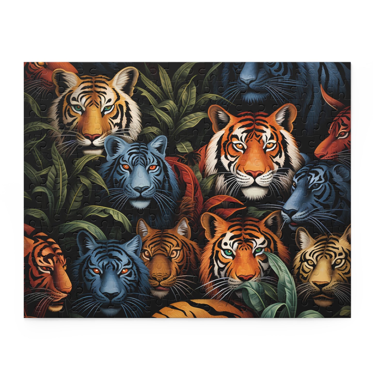 Personalised/Non-Personalised Puzzle, Tiger (120, 252, 500-Piece)