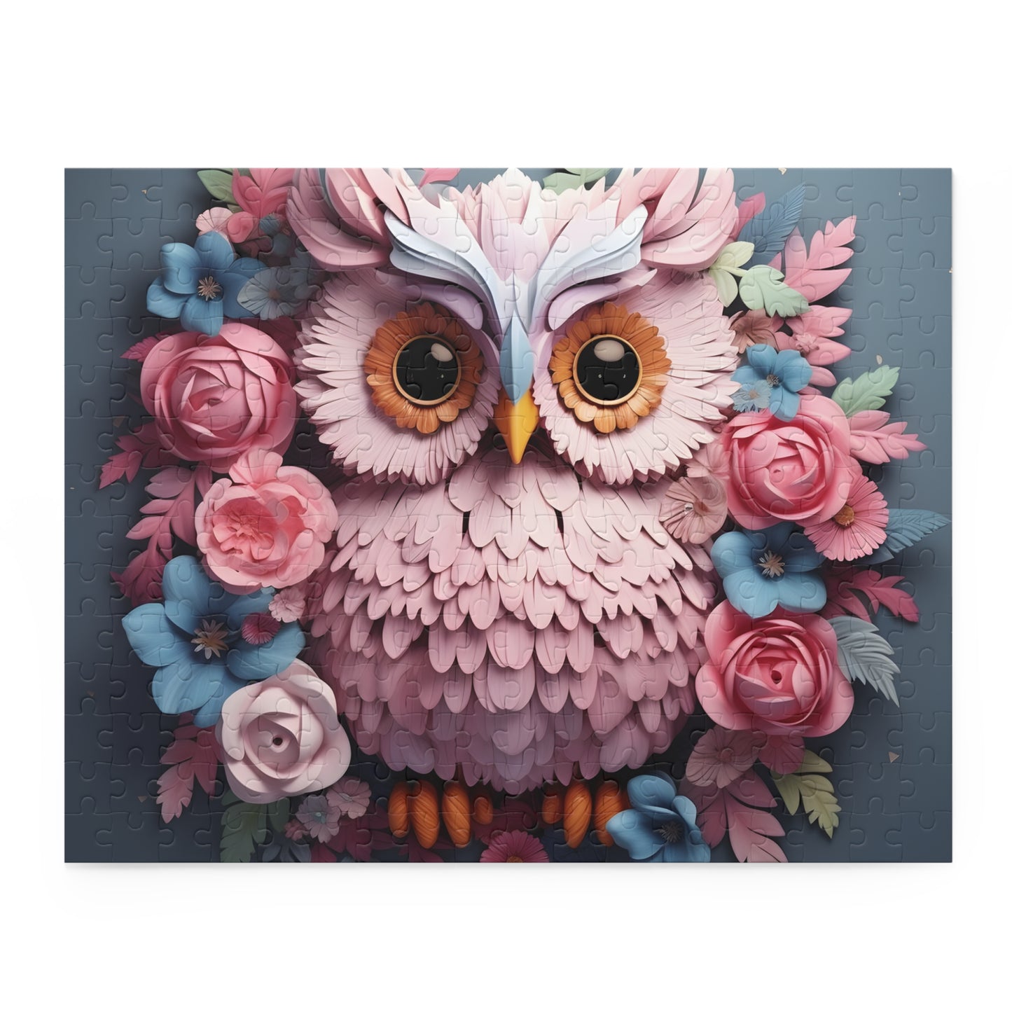 Personalised/Non-Personalised Puzzle, Owl (120, 252, 500-Piece)