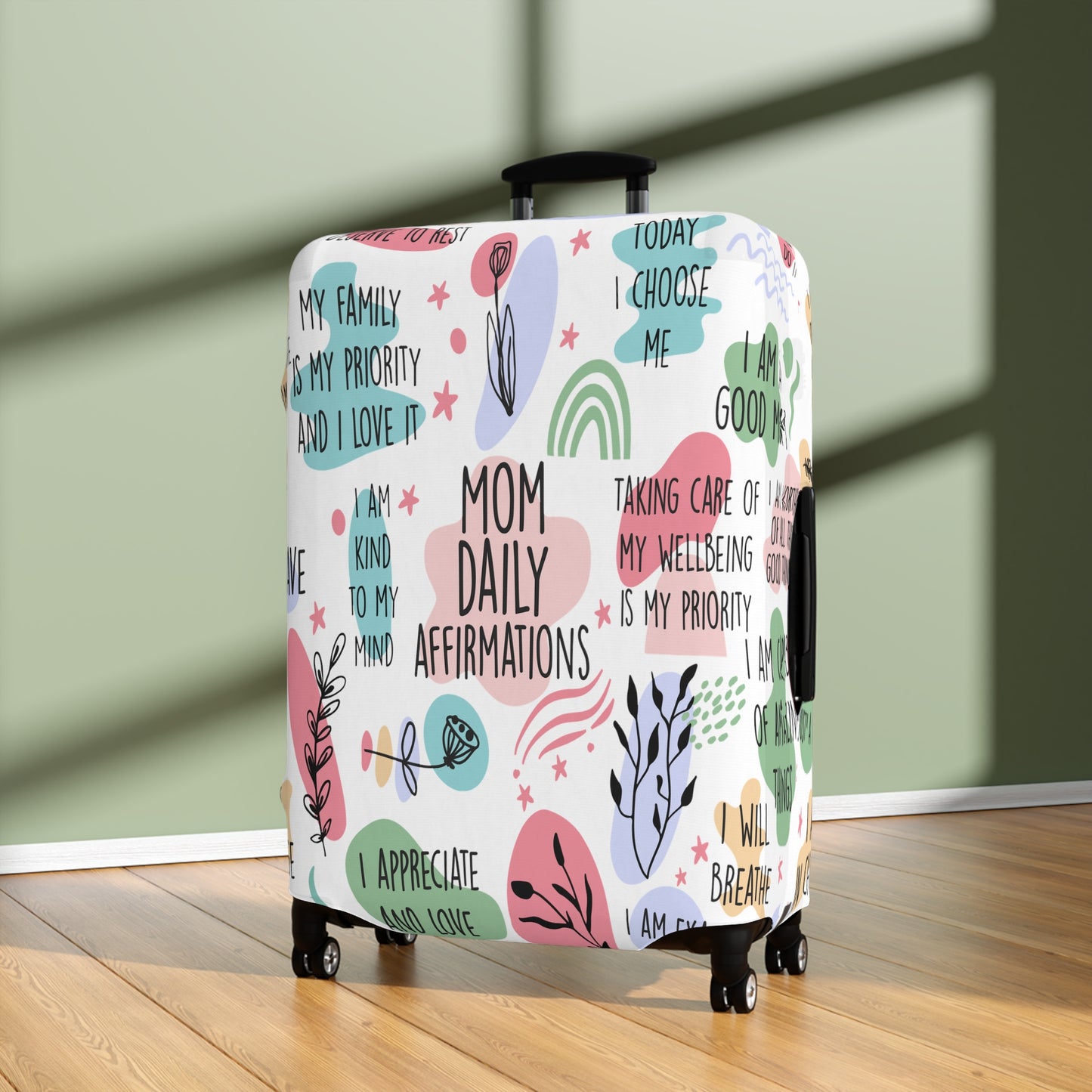 Luggage Cover, Mom Daily Affirmations, awd-1352