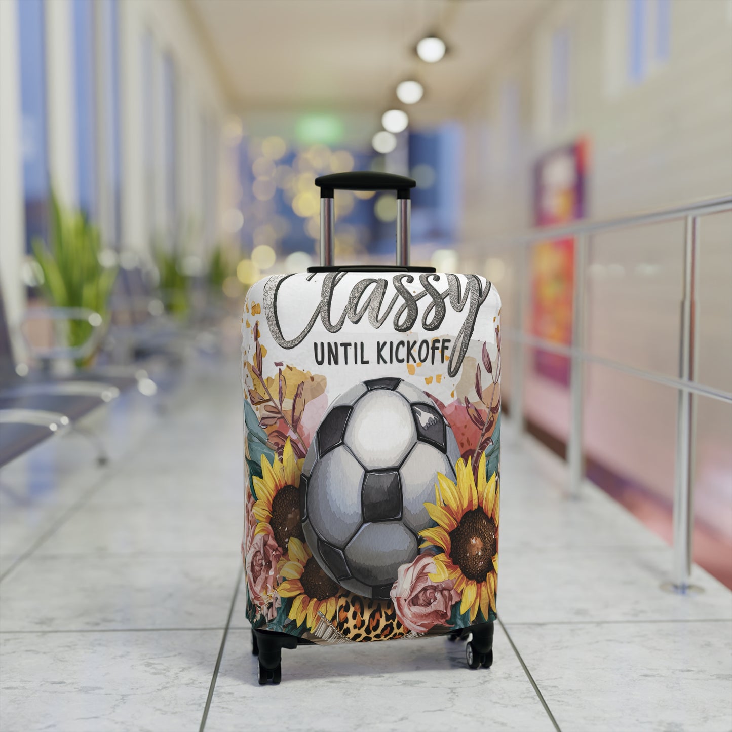 Luggage Cover, Soccer, Classy until Kickoff, awd-1731