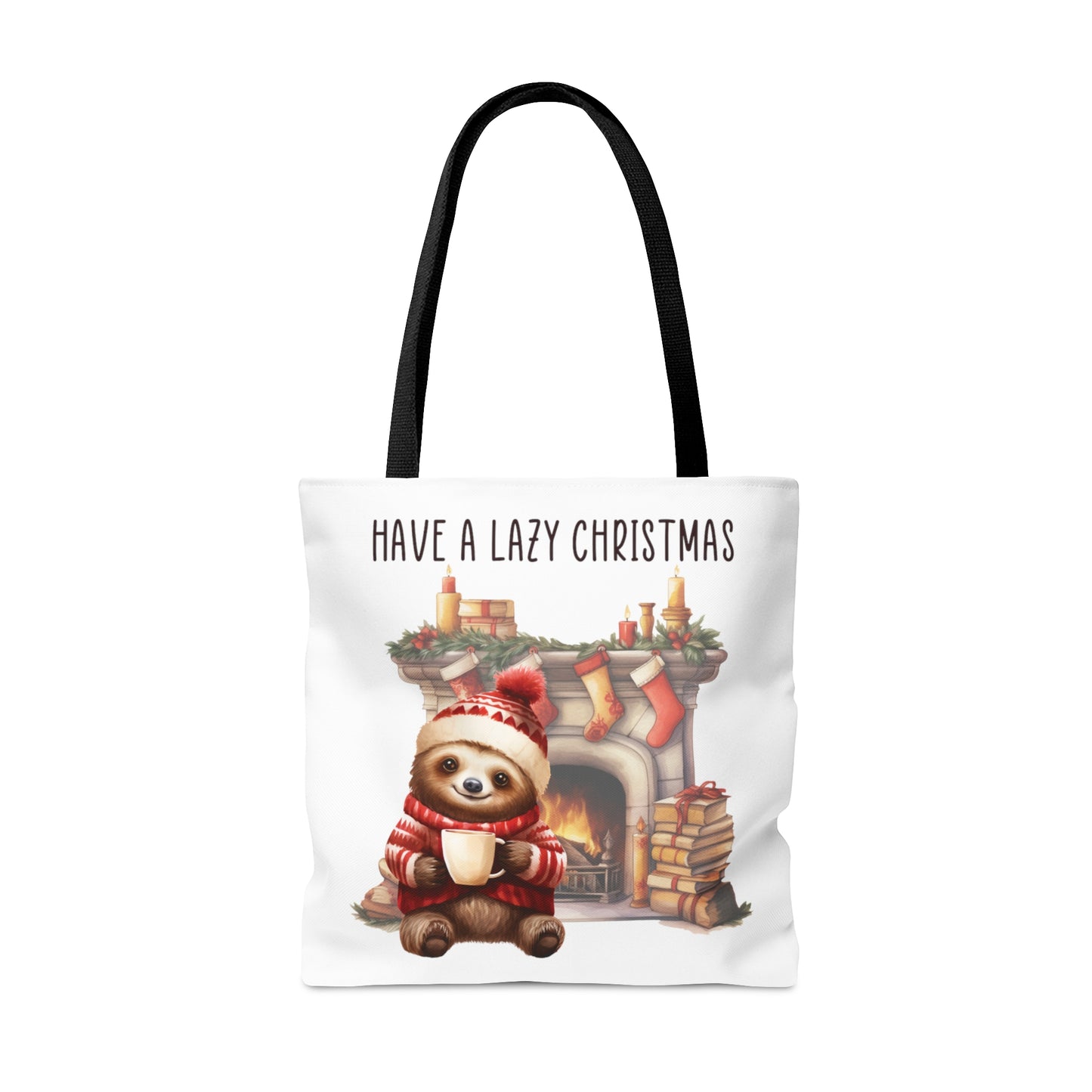 Tote Bag, Christmas, Sloth, Personalised/Non-Personalised Tote bag