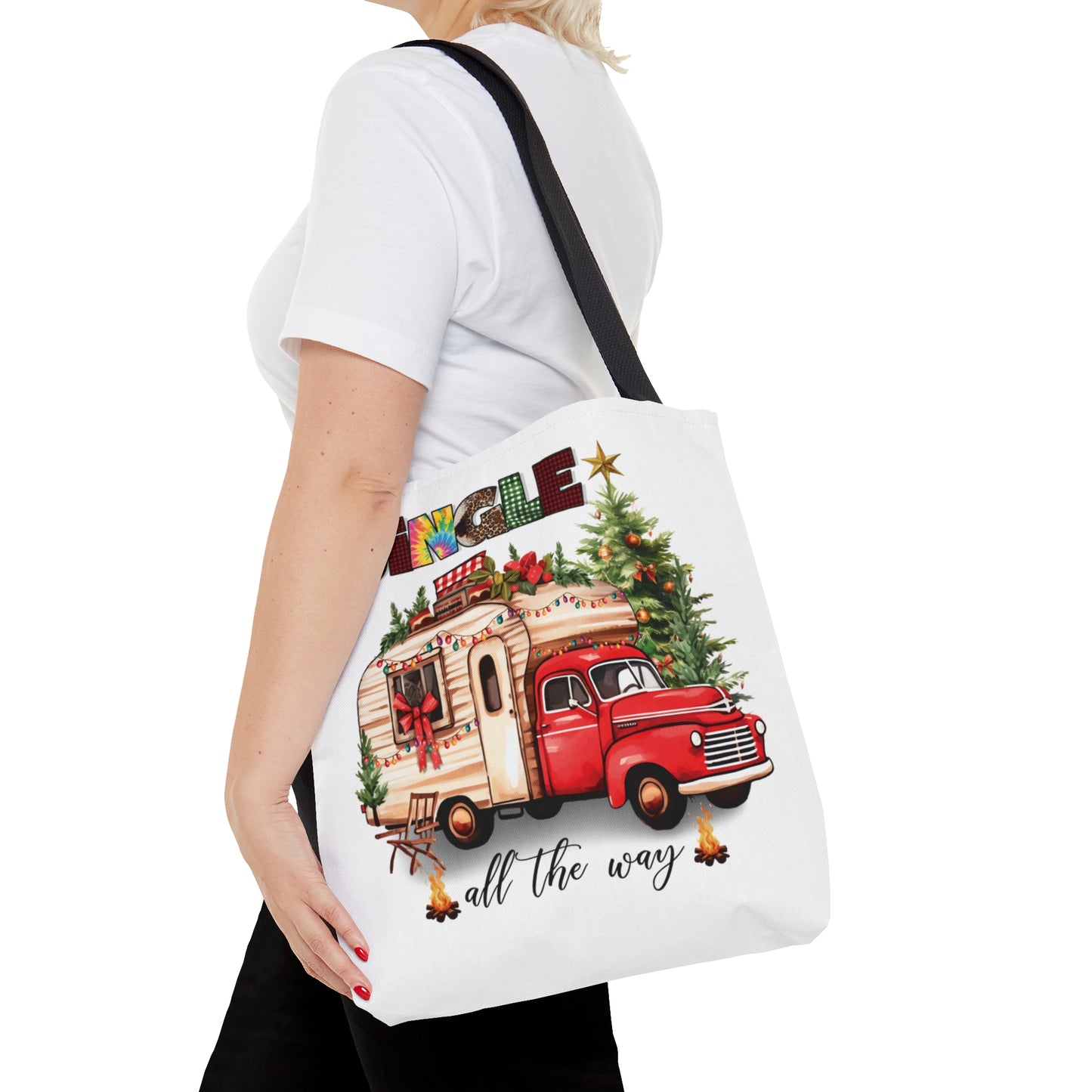 Tote Bag, Christmas, Camper