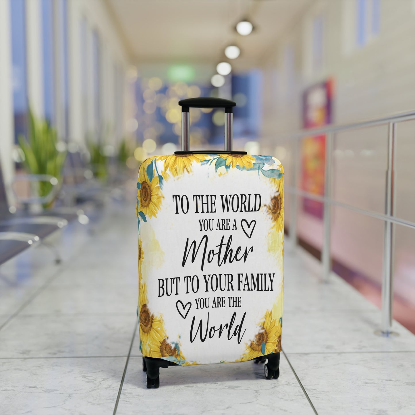 Luggage Cover, To the world you are a Mother but to your family you are the World, awd-534