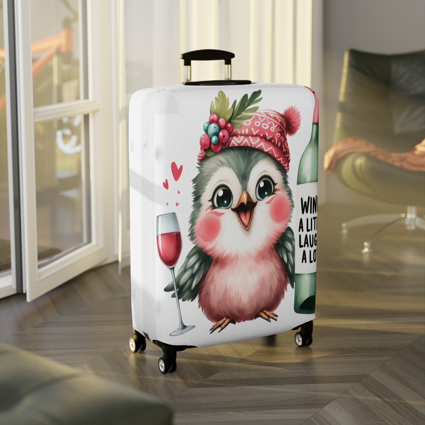 Luggage Cover, Cute Bird, awd-1647