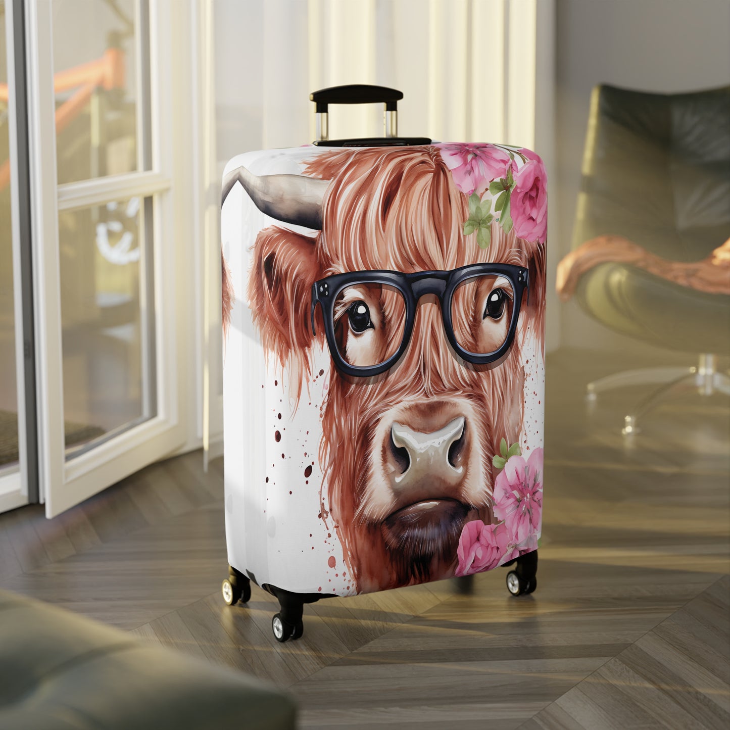 Luggage Cover, Highland Cow, awd-012