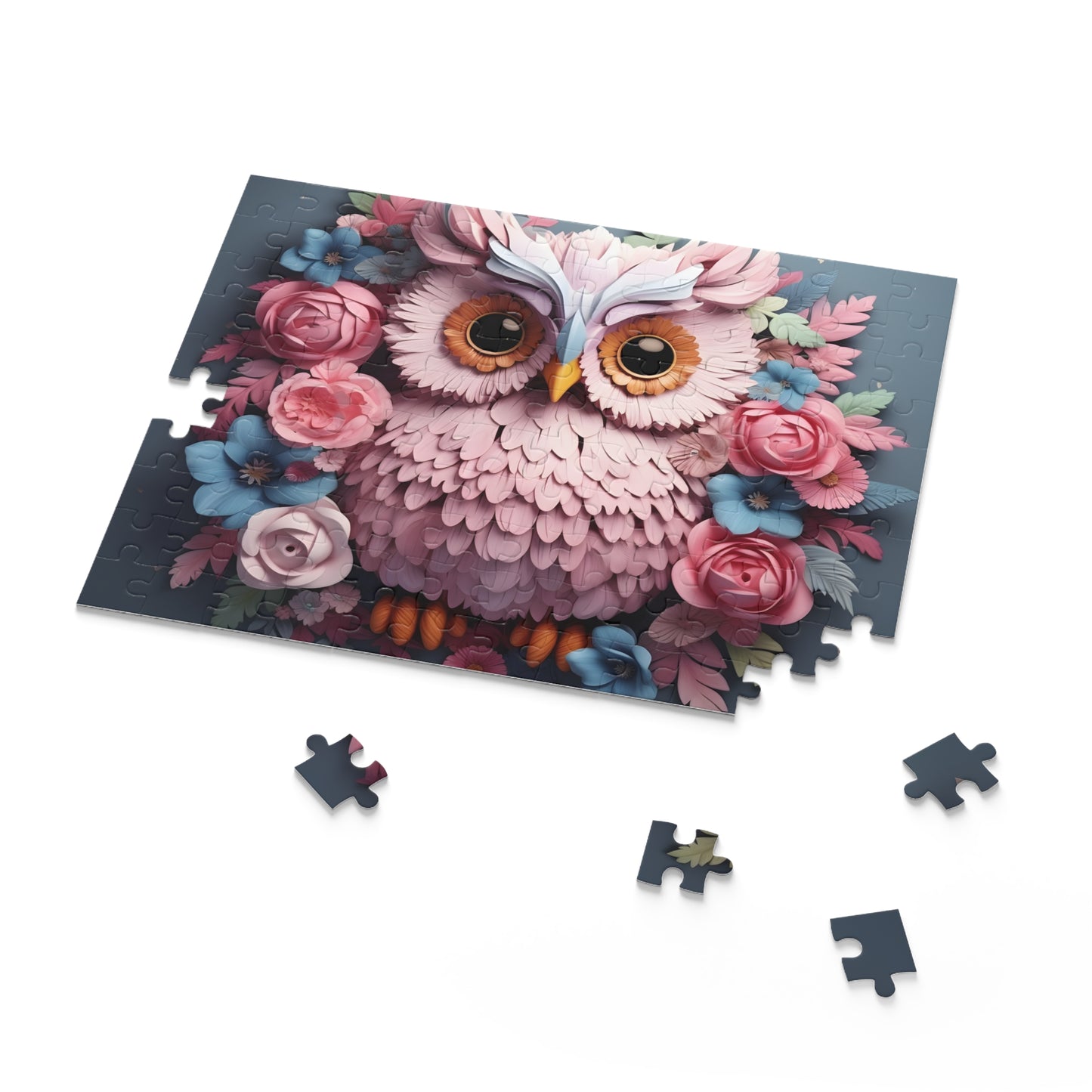 Personalised/Non-Personalised Puzzle, Owl (120, 252, 500-Piece)