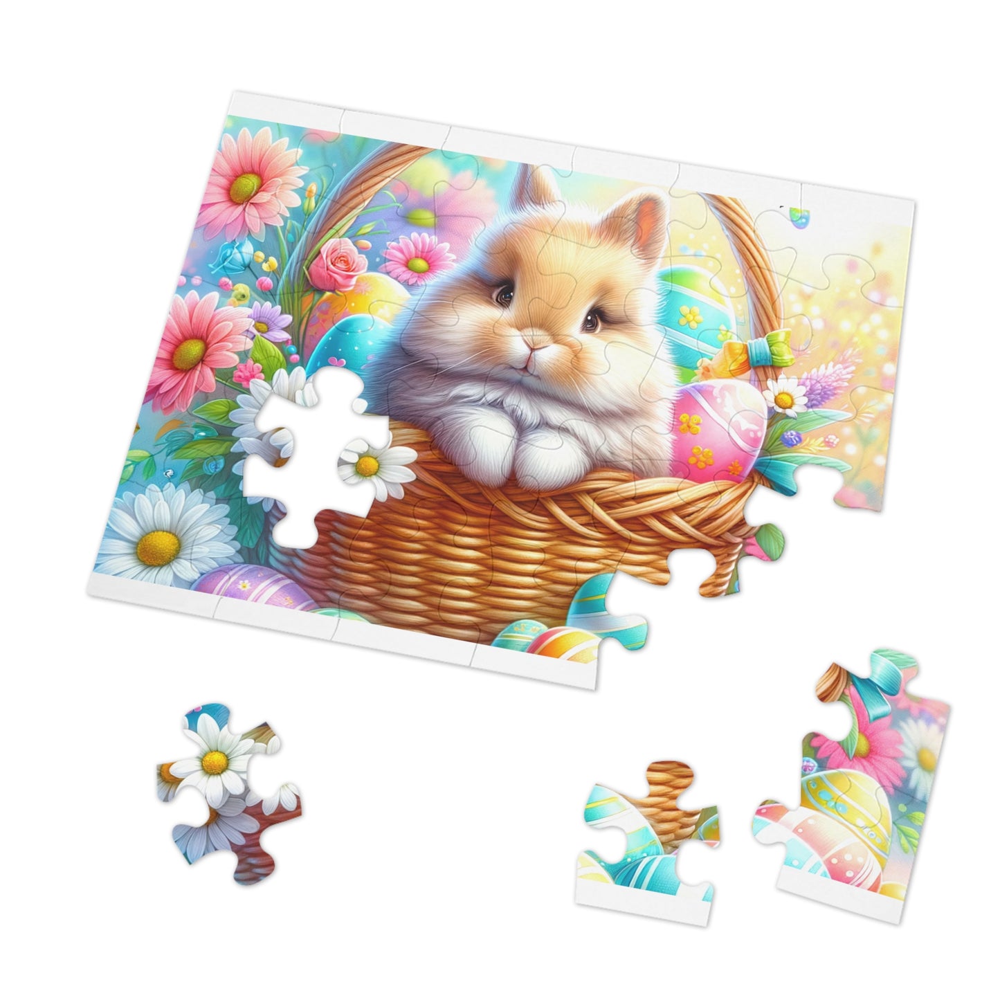 Puzzle, Easter, Rabbit, Personalised/Non-Personalised (30, 110, 252, 500,1000-Piece) awd-621