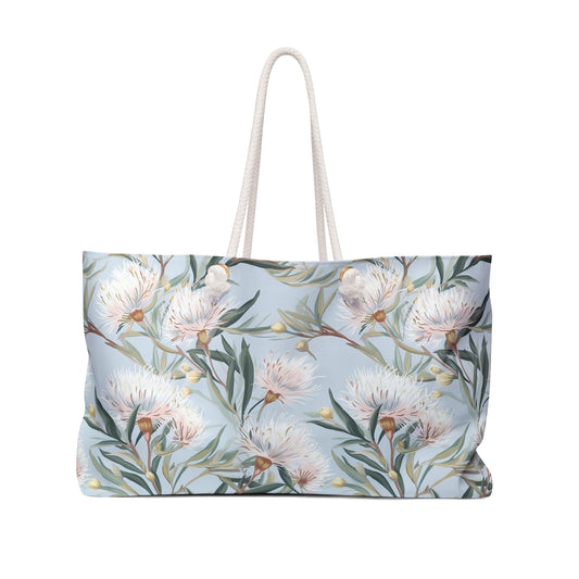 Personalised Weekender Bag, Australian Floral, Large Weekender Bag, Beach Bag, Book Bag