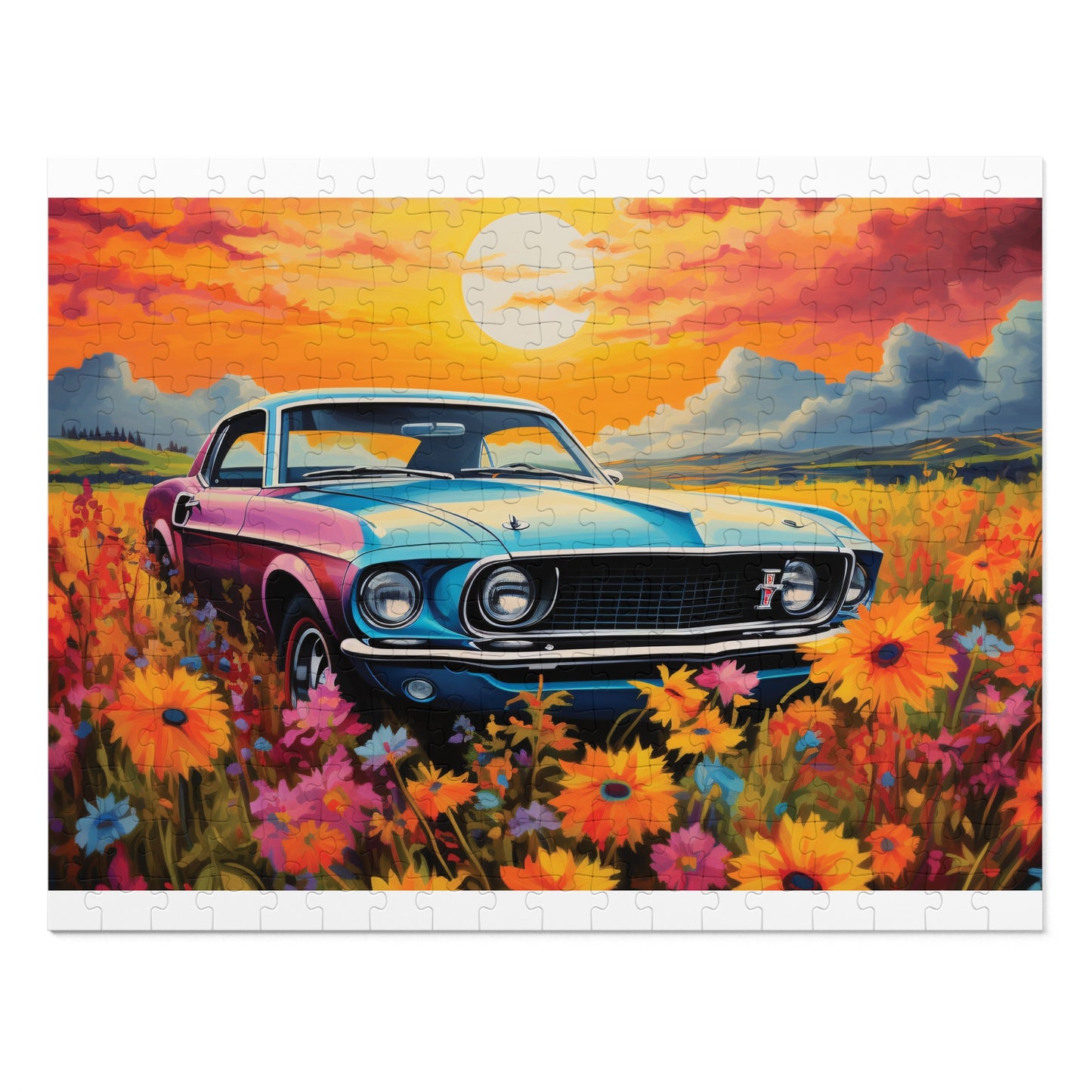 Puzzle, Car, Personalised/Non-Personalised (30, 110, 252, 500,1000-Piece) awd-627