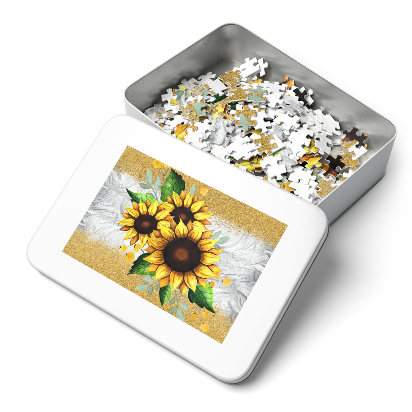 Jigsaw Puzzle, Sunflower, Personalised/Non-Personalised (30, 110, 252, 500,1000-Piece)