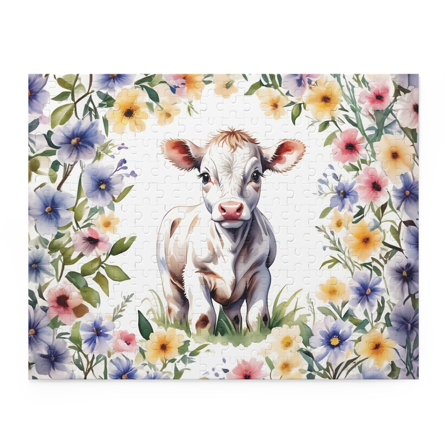 Personalised/Non-Personalised Puzzle, Cow (120, 252, 500-Piece)