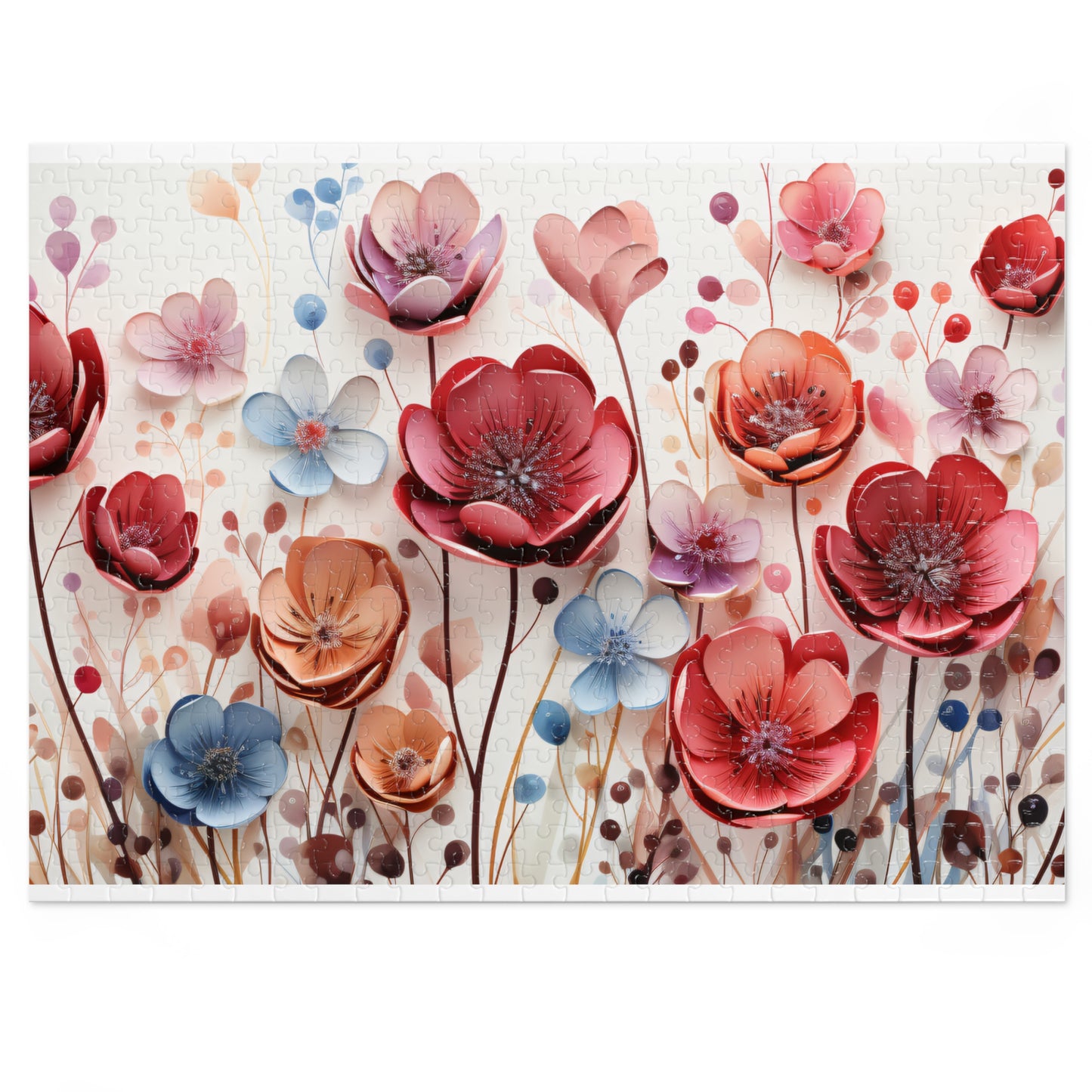 Puzzle, Floral, Wildflowers, Personalised/Non-Personalised (30, 110, 252, 500,1000-Piece) awd-654