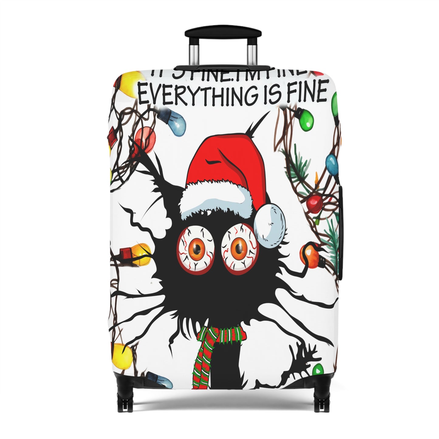 Luggage Cover, Cat I'm Fine everything is fine, awd-1165