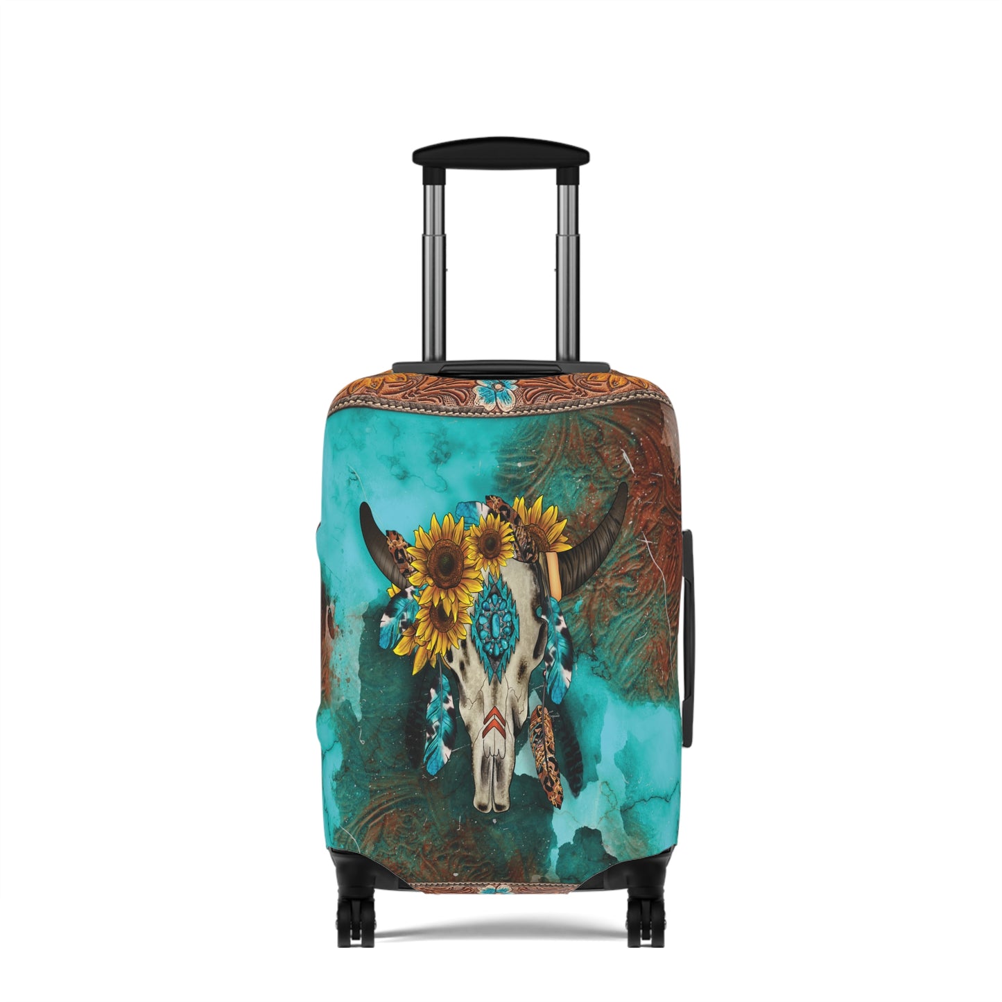 Luggage Cover, Country and Western, skull, awd-032