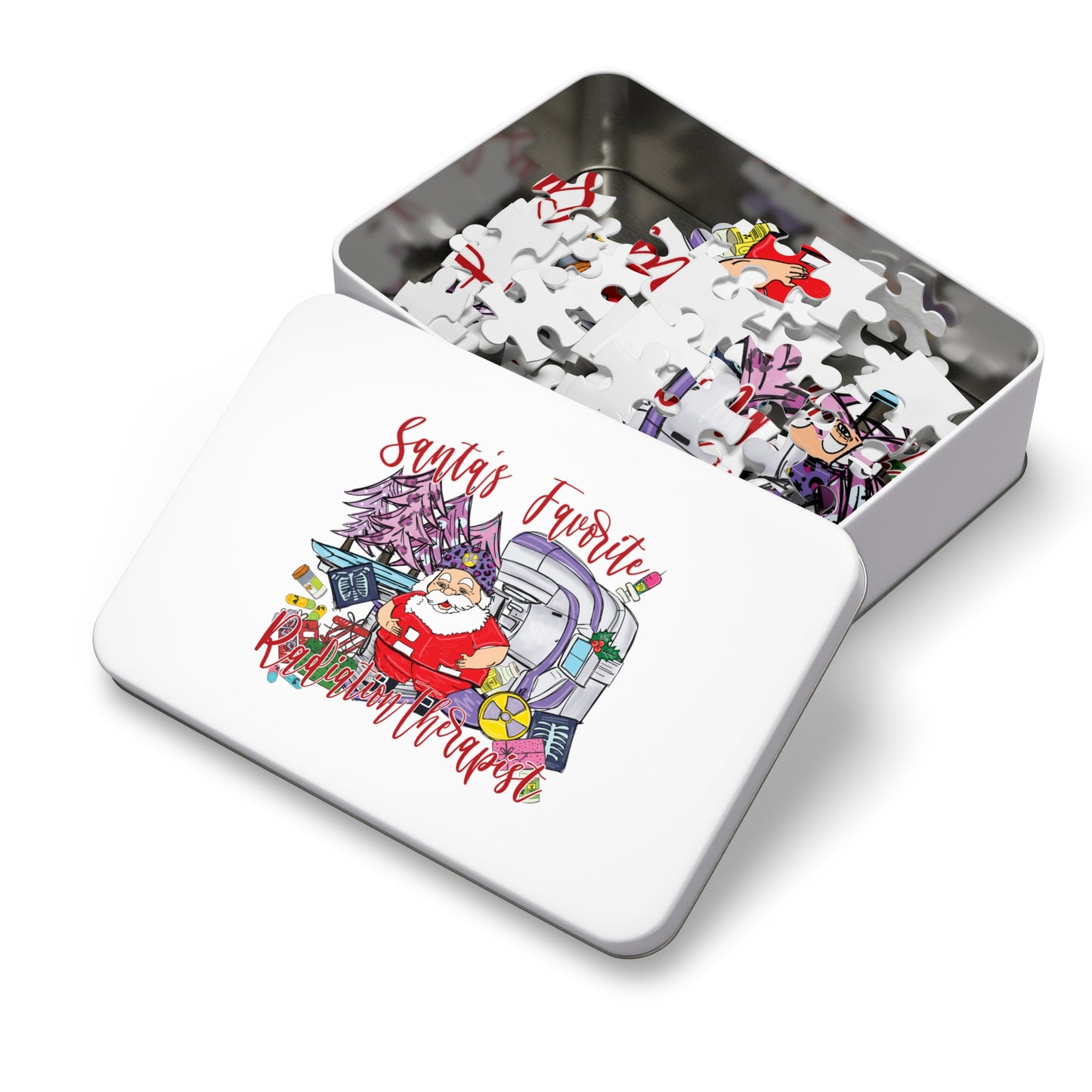 Jigsaw Puzzle, Santa's Favorite Radiation Therapist, Personalised/Non-Personalised (30, 110, 252, 500,1000-Piece)