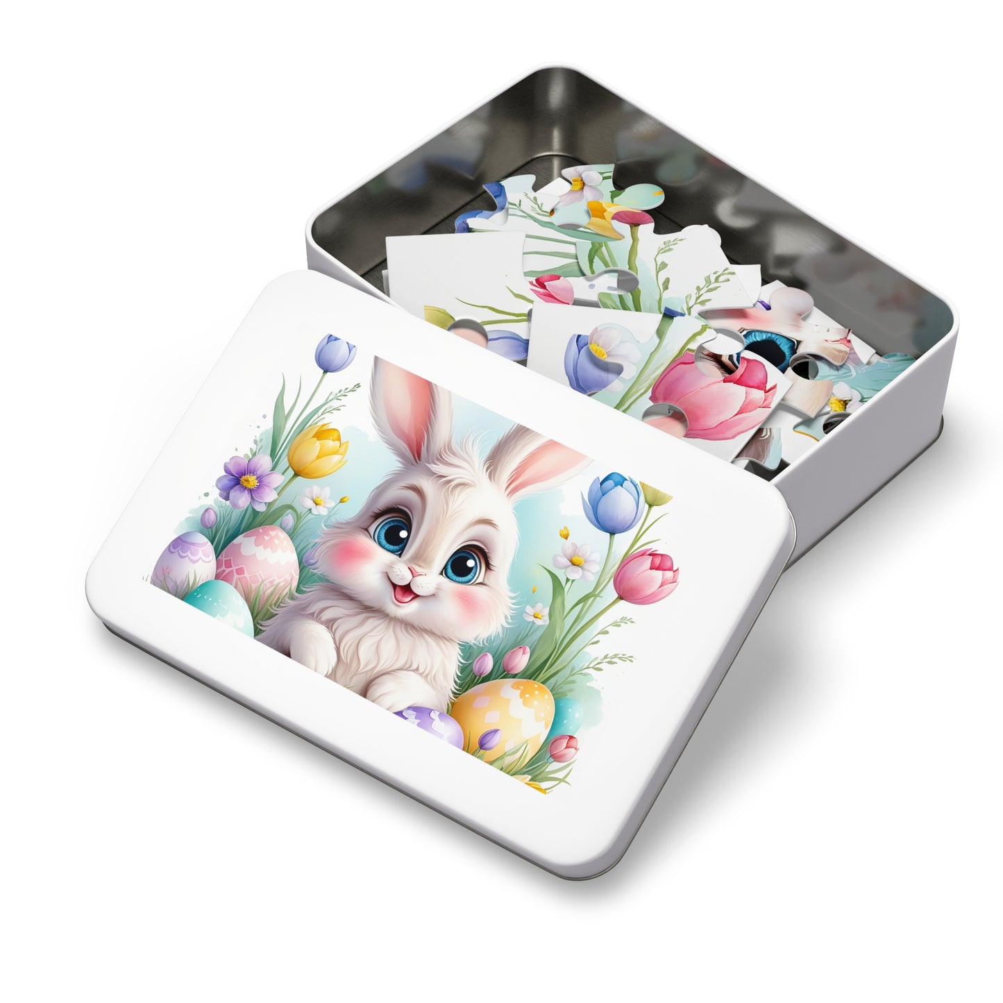 Puzzle, Easter, Rabbit, Personalised/Non-Personalised (30, 110, 252, 500,1000-Piece) awd-647