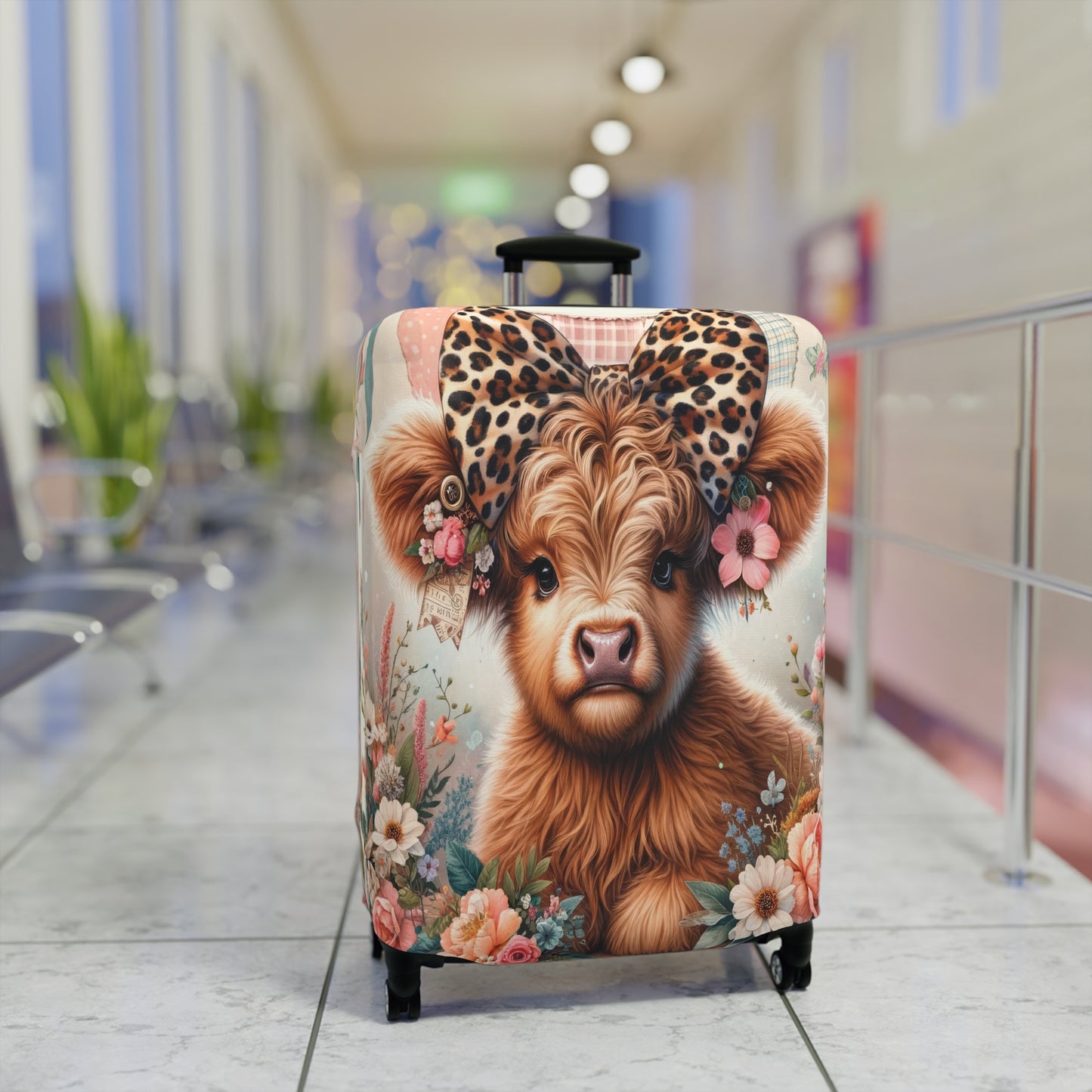 Luggage Cover, Highland Cow, awd-5005