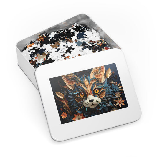 Jigsaw Puzzle, Cat, Personalised/Non-Personalised (30, 110, 252, 500,1000-Piece)