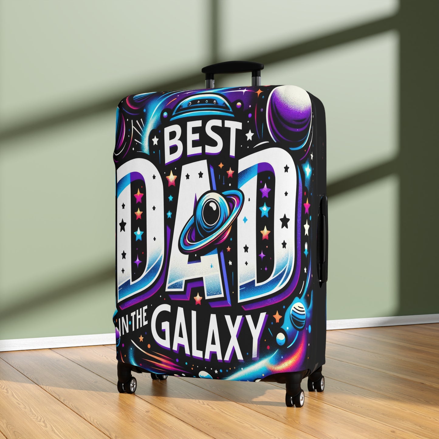 Luggage Cover, Best Dad in the Galaxy, awd-1463