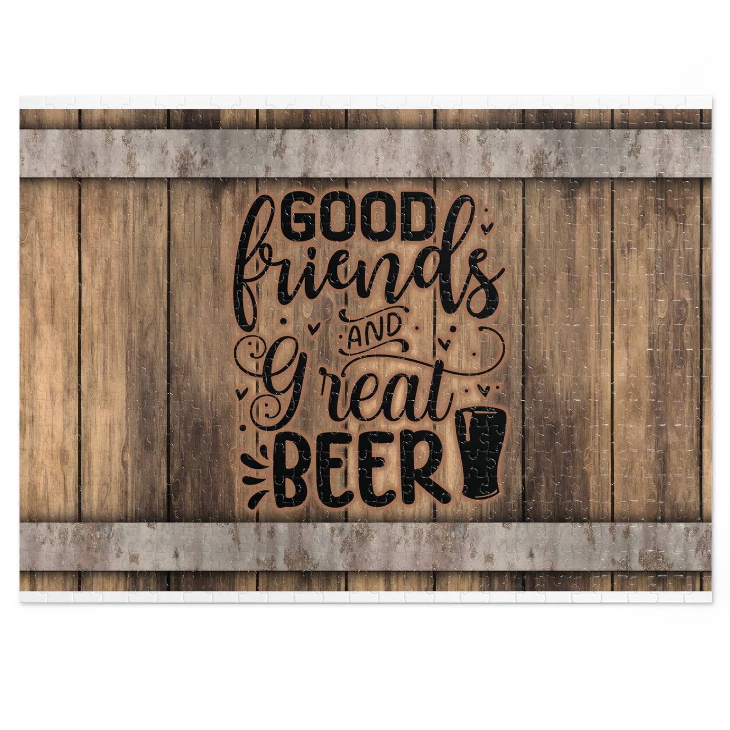 Puzzle, Good Friends Great Beer, Personalised/Non-Personalised (30, 110, 252, 500,1000-Piece) awd-567