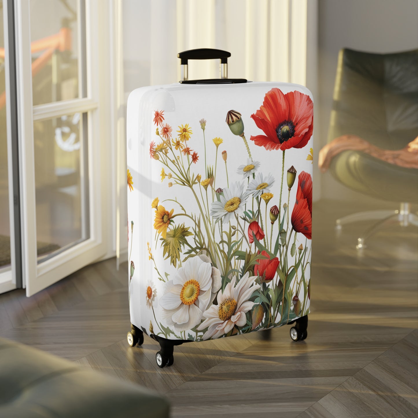 Luggage Cover, Floral, Wildflowers, awd-3043