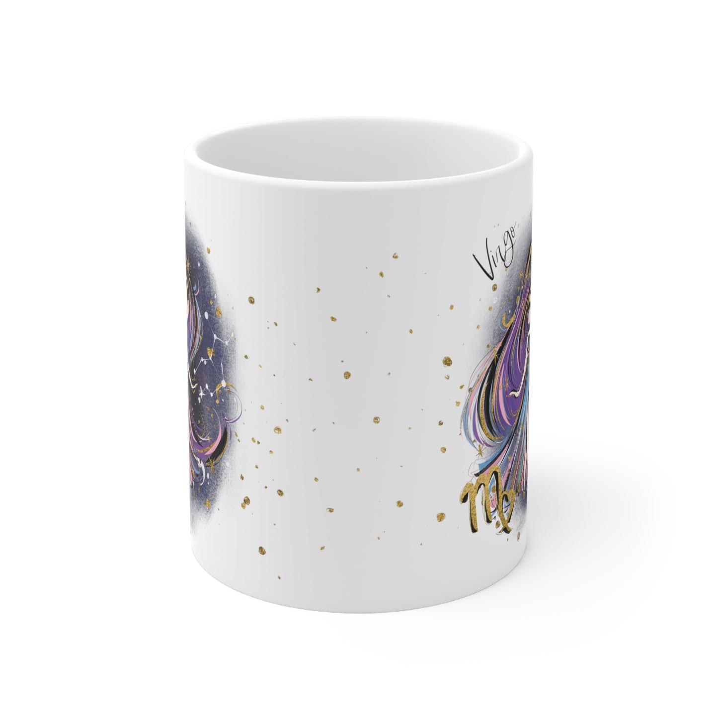 Personalised/Non Personalised Zodiac Sign, Virgo, Ceramic Mug 11oz