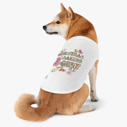 Pet Tank Top, Christmas Baking Crew, Christmas Pet Tank Top