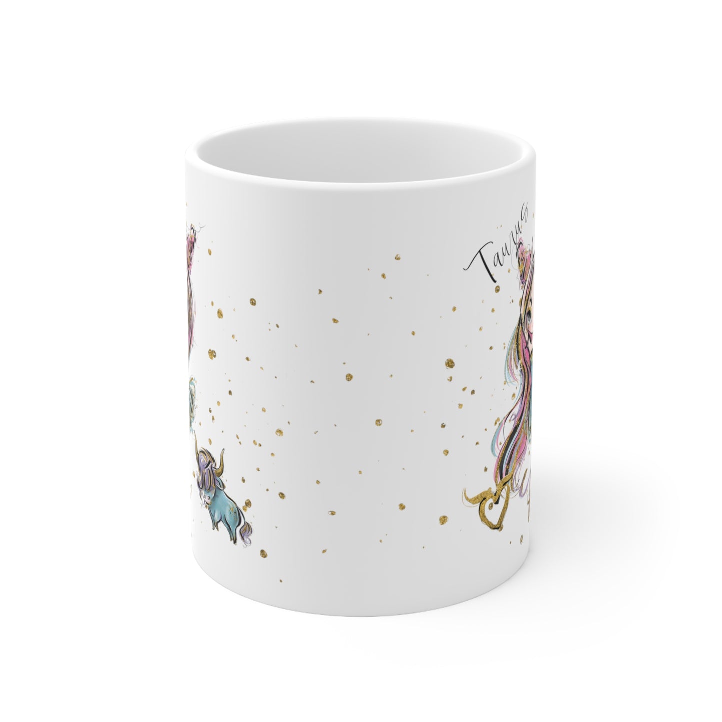 Personalised/Non Personalised Zodiac Sign, Taurus, Ceramic Mug 11oz