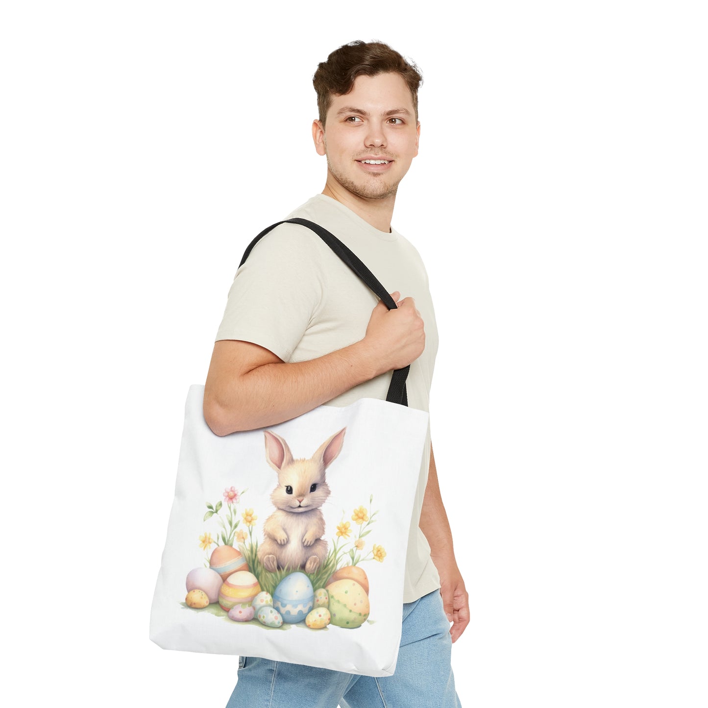 Tote Bag, Easter, Rabbit, Personalised/Non-Personalised Tote bag