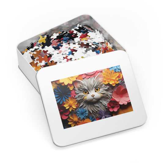 Jigsaw Puzzle, Cat, Personalised/Non-Personalised (30, 110, 252, 500,1000-Piece)