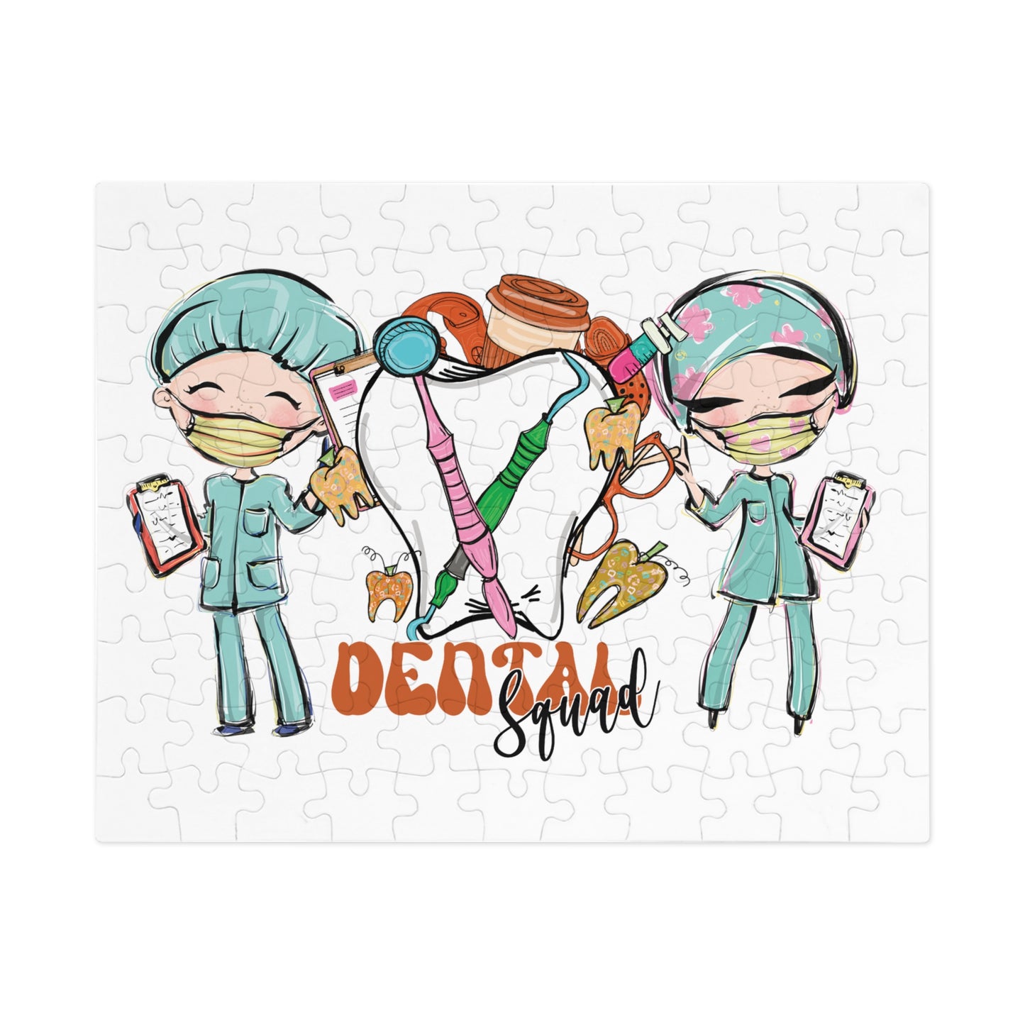 Jigsaw Puzzle, Dental Squad, Personalised/Non-Personalised (30, 110, 252, 500,1000-Piece)