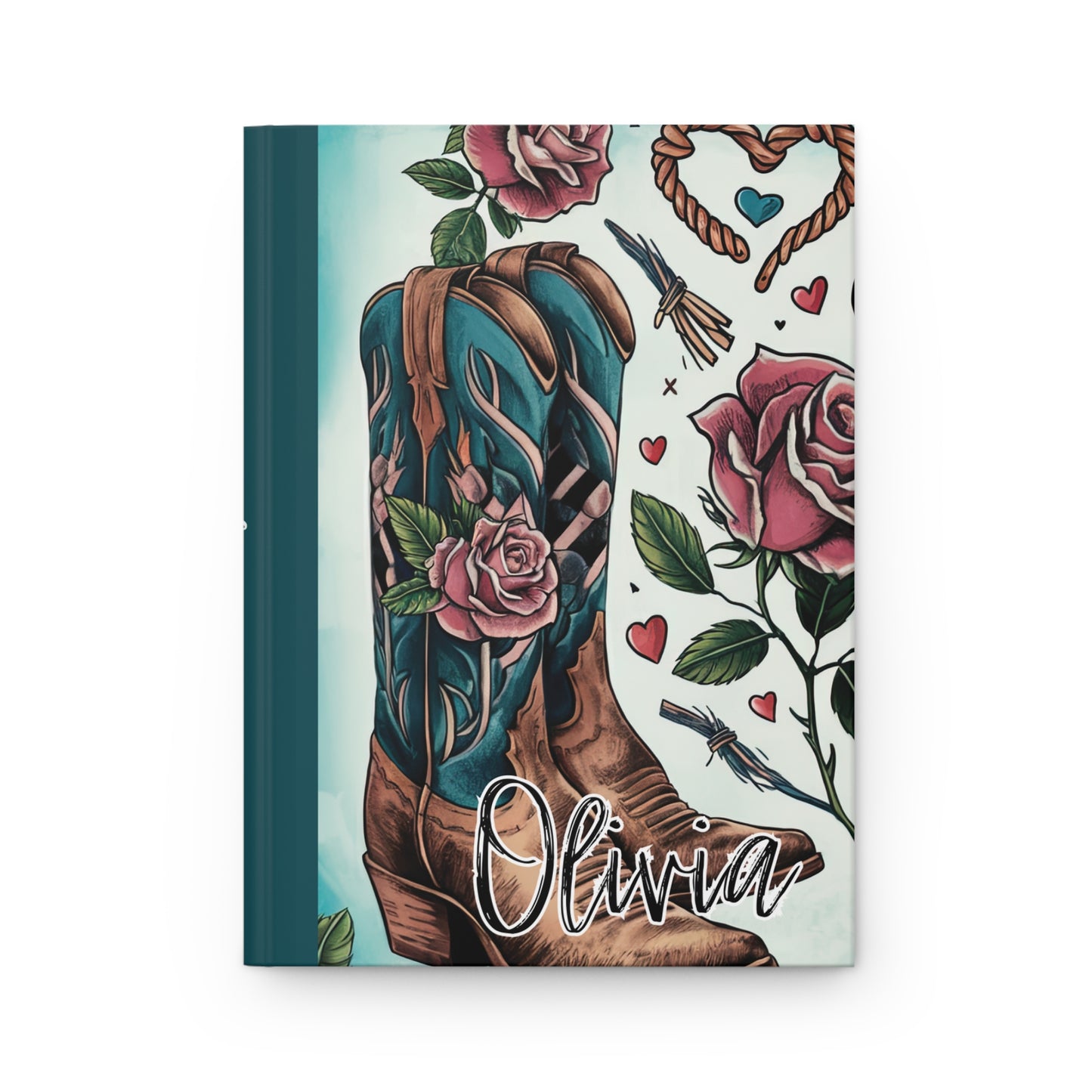 Personalised Hardcover Journal Matte, Country and Western, awd-1487