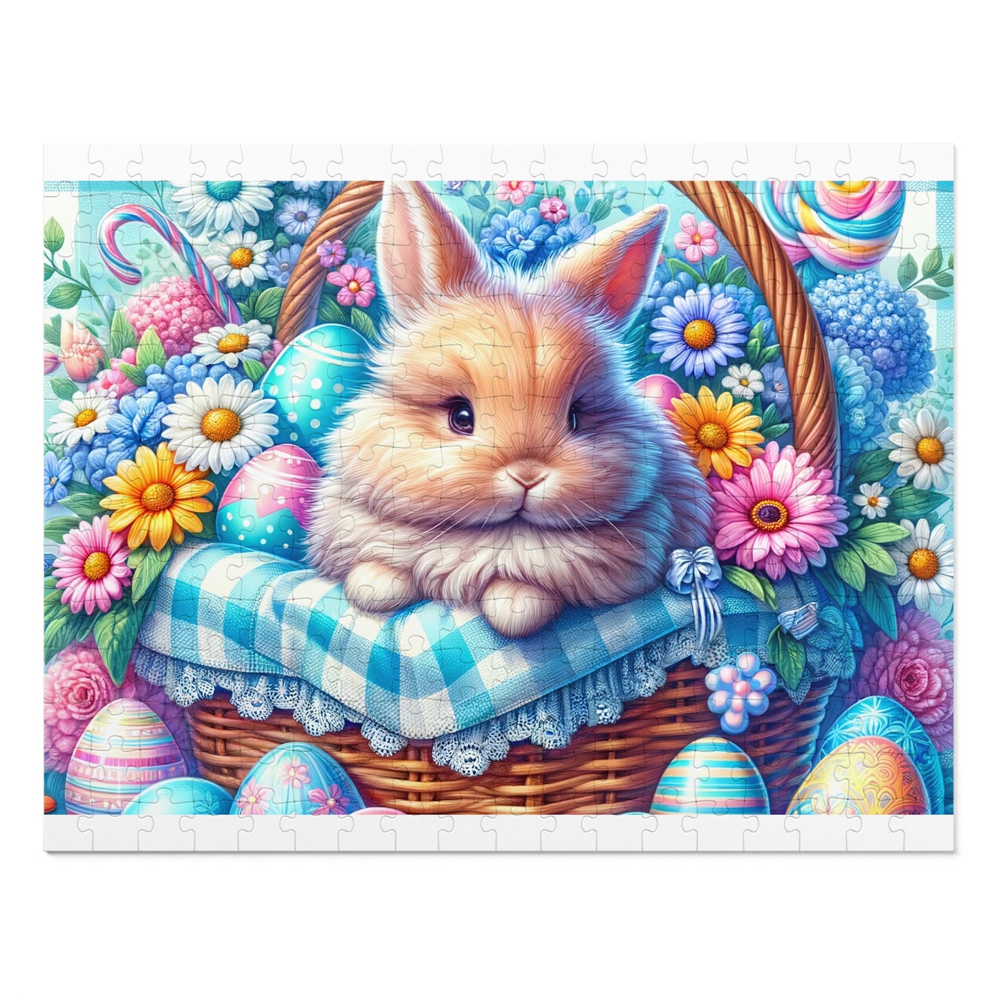 Puzzle, Easter, Rabbit, Personalised/Non-Personalised (30, 110, 252, 500,1000-Piece) awd-622