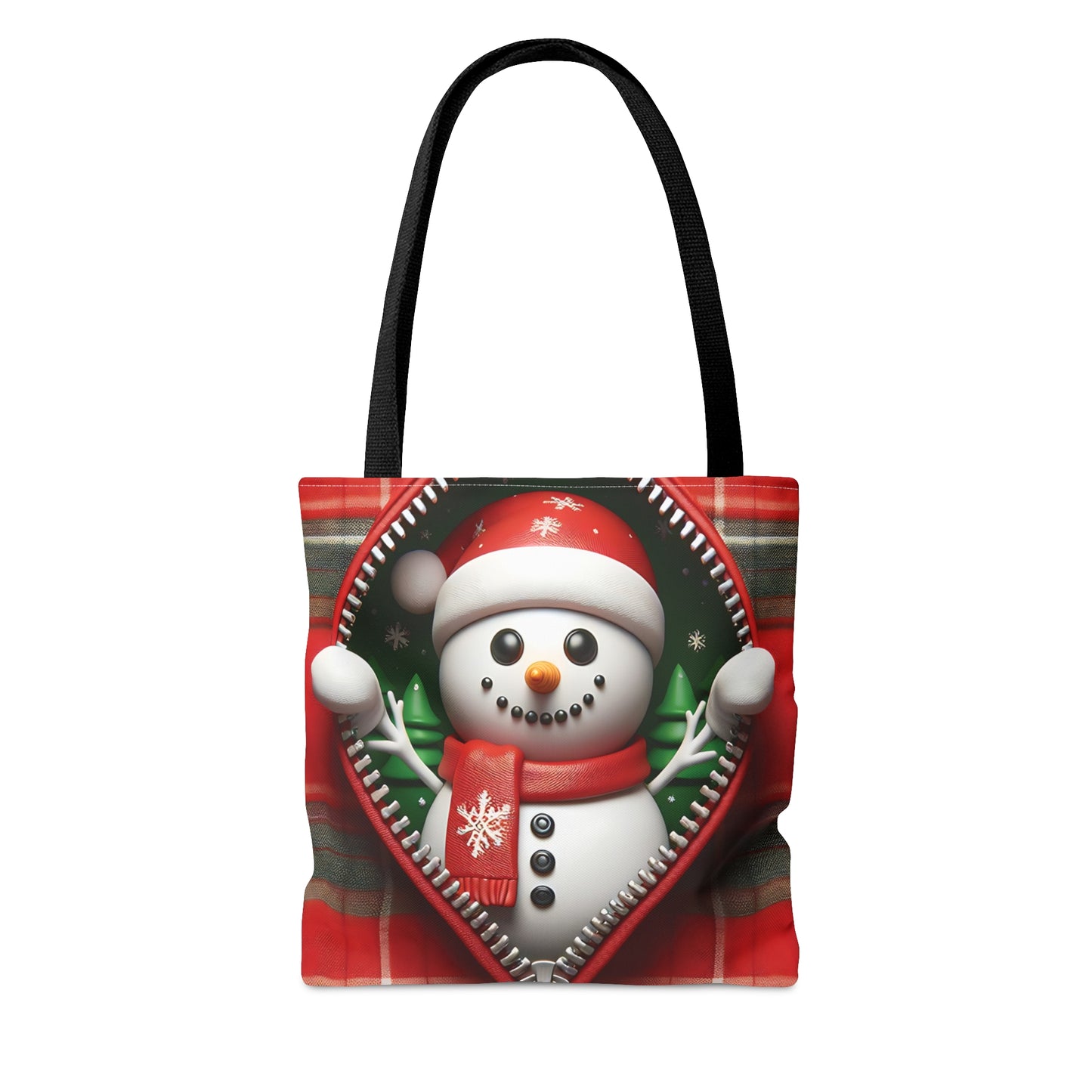 Tote Bag, Christmas, Snowman, Personalised/Non-Personalised Tote bag