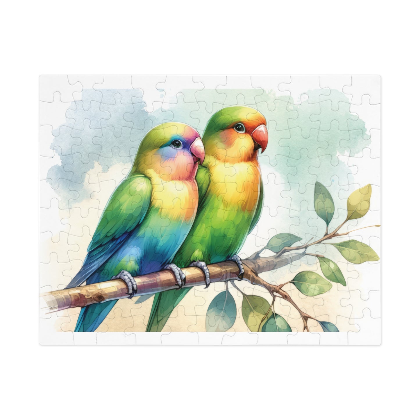 Puzzle, Love Birds, Personalised/Non-Personalised (30, 110, 252, 500,1000-Piece) awd-643